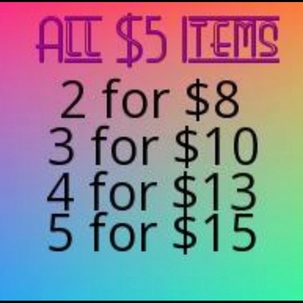 $5 discounts